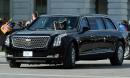 Xe limousine bọc thép của Tổng thống Mỹ gắn biển số mới