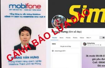 Cảnh báo chiêu trò giả danh thương hiệu đơn vị sim uy tín lừa đảo, chiếm đoạt tài sản Cảnh báo chiêu trò giả danh thương hiệu đơn vị sim uy tín lừa đảo, chiếm đoạt tài sản