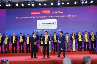Herbalife Nutrition tiếp tục được trao danh hiệu “Thương hiệu thực phẩm bổ sung dinh dưỡng hàng đầu” tại Giải thưởng Rồng Vàng năm 2021 Herbalife Nutrition tiếp tục được trao danh hiệu “Thương hiệu thực phẩm bổ sung dinh dưỡng hàng đầu” tại Giải thưởng Rồng Vàng năm 2021